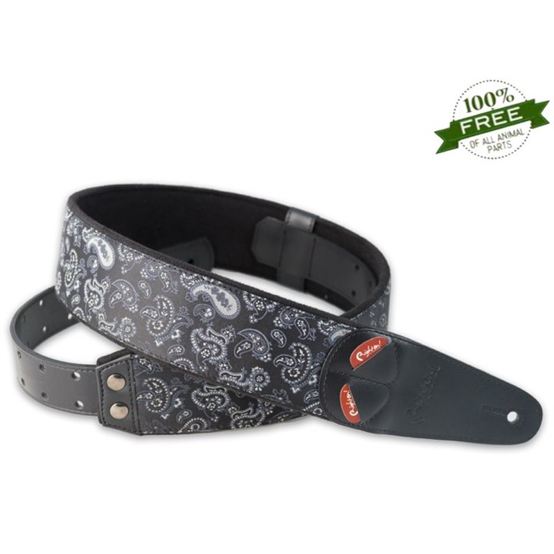 RIGHTON STRAPS PAISLEY BLACK TRACOLLA PER CHITARRA E BASSO