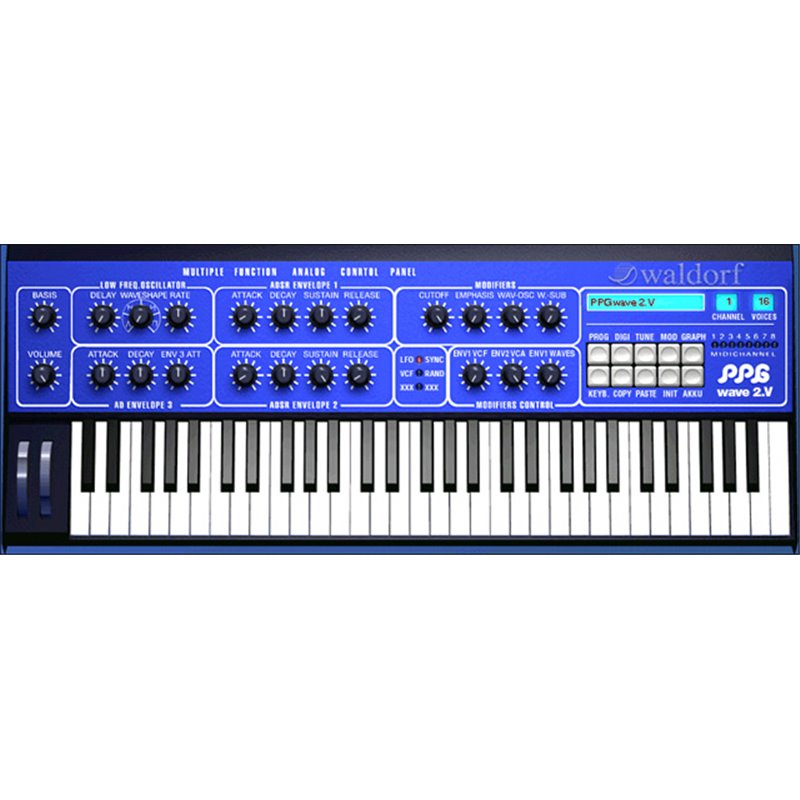 WALDORF PPG WAVE 3.V SINTETIZZATORE SOFTWARE AUDIO UNIT