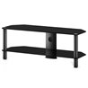 SONOROUS NEO 2110-B-BLK SUPPORTO PER TELEVISORE FINO A 46" 2 RIPIANI IN VETRO E METALLO CON RUOTE COLORE NERO