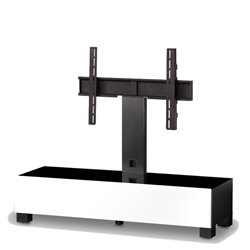 SONOROUS TRN-1130-B-WHT SUPPORTO PER TELEVISORE A COLONNA PER PANNELLI FINO A 55" COLORE NERO E BIANCO