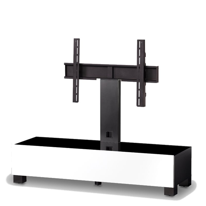SONOROUS TRN-1130-B-WHT SUPPORTO PER TELEVISORE A COLONNA PER PANNELLI FINO A 55" COLORE NERO E BIANCO