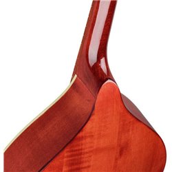 MANDOLINO PORTOGHESE 1 MADE IN EUROPE IN MASSELLO TOP ABETE E ACERO FONDO FASCE MANICO SCALA 332mm