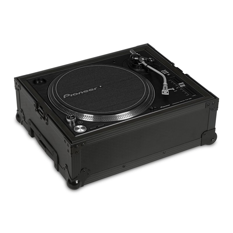 UDG ULTIMATE FLIGHT CASE PIONEER MULTI FORMAT TURNTABLE BLACK PLUS FLIGHT CASE PROFESSIONALE + TROLLEY COLORE NERO