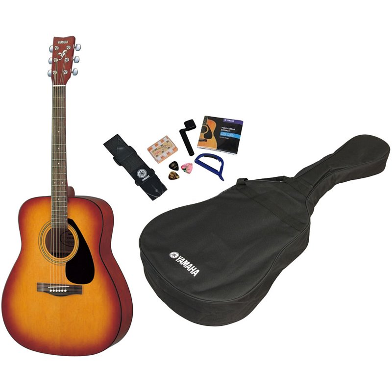 YAMAHA F310P2 KIT CHITARRA ACUSTICA SUNBURST + CUSTODIA + TRACOLLA + PLETTRI + CAPOTASTO + CORDE DI RICAMBIO + AVVOLGI CORDE