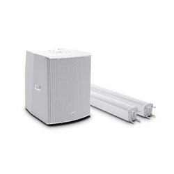 LD SYSTEMS MAUI28-G3 W SISTEMA PA PORTATILE A COLONNA BLUETOOTH MIXER 2000 WATT BIANCO