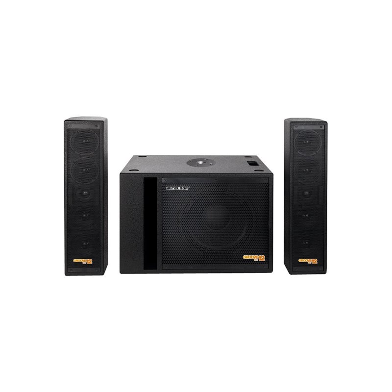 RELOOP GROOVE SET 12 SISTEMA DI AMPLIFICAZIONE 2.1 PORTATILE 12"/4"/1" 500W