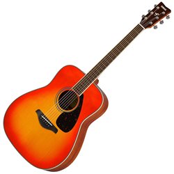 YAMAHA FG820 AUTUMN BURST CHITARRA ACUSTICA 4/4 TOP IN ABETE FONDO E FASCE IN MOGANO PONTE IN PALISSANDRO COLORE AUTUMM BURST