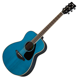 YAMAHA FS820 TURQUOISE CHITARRA ACUSTICA 4/4 TOP IN ABETE FONDO E FASCE IN MOGANO PONTE IN PALISSANDRO COLORE TURCHESE