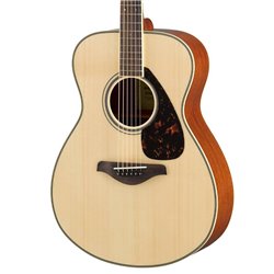 YAMAHA F S820 NT NATURAL CHITARRA ACUSTICA 4/4 TOP IN ABETE FONDO E FASCE IN MOGANO PONTE IN PALISSANDRO COLORE NATURALE