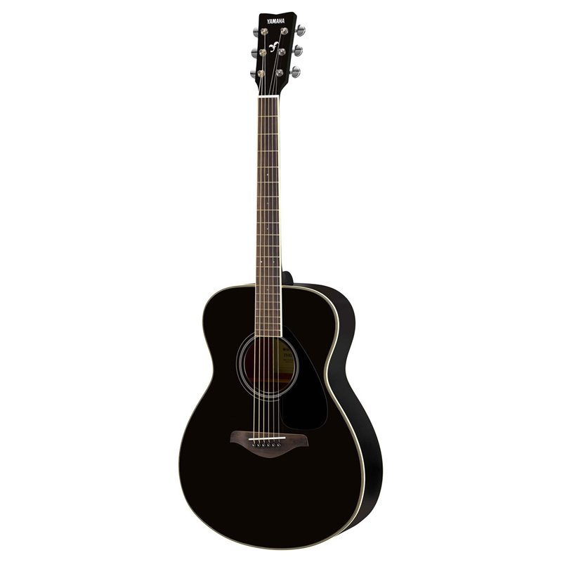 YAMAHA FS820 BL BLACK CHITARRA ACUSTICA 4/4 TOP IN ABETE FONDO E FASCE IN MOGANO PONTE IN PALISSANDRO COLORE NERO