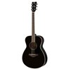 YAMAHA FS820 BL BLACK CHITARRA ACUSTICA 4/4 TOP IN ABETE FONDO E FASCE IN MOGANO PONTE IN PALISSANDRO COLORE NERO