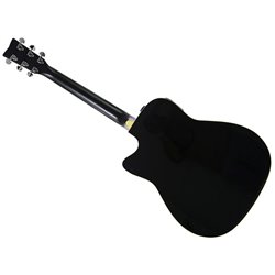 YAMAHA FGX830C BLACK CHITARRA ACUSTICA ELETTRIFICATA CUTAWAY NERA
