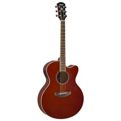 YAMAHA CPX600 RTB ROOT BEER CHITARRA ACUSTICA ELETTRIFICATA SPALLA MANCANTE COLORE ROOT BEER