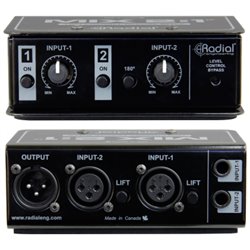 RADIAL MIX 2:1 DI BOX SUMMING MIXER PASSIVO