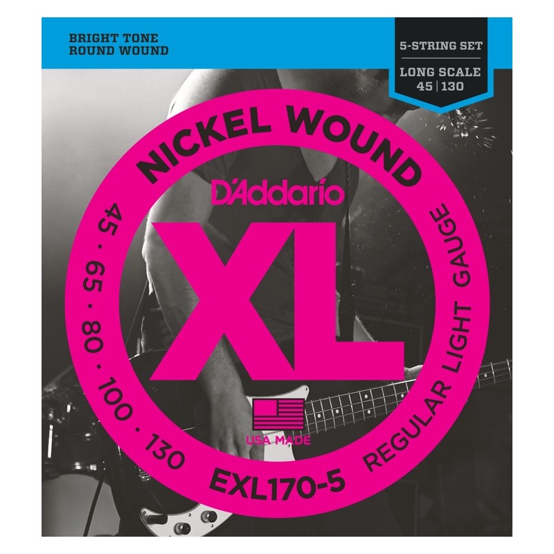 D' ADDARIO EXL170-5 CORDE PER BASSO 5 CR