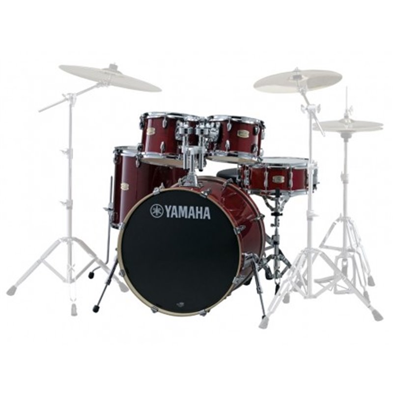 YAMAHA SBP2F5 CRAMBERRY RED STAGE CUSTOM BIRCH BATTERIA ACUSTICA ROSSO BORDO SCURO
