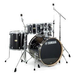 YAMAHA STAGE CUSTOM STARDARD SET RAVEN BLACK BATTERIA ACUSTICA NERO CON HARDWARE SET COMPLETO NERO