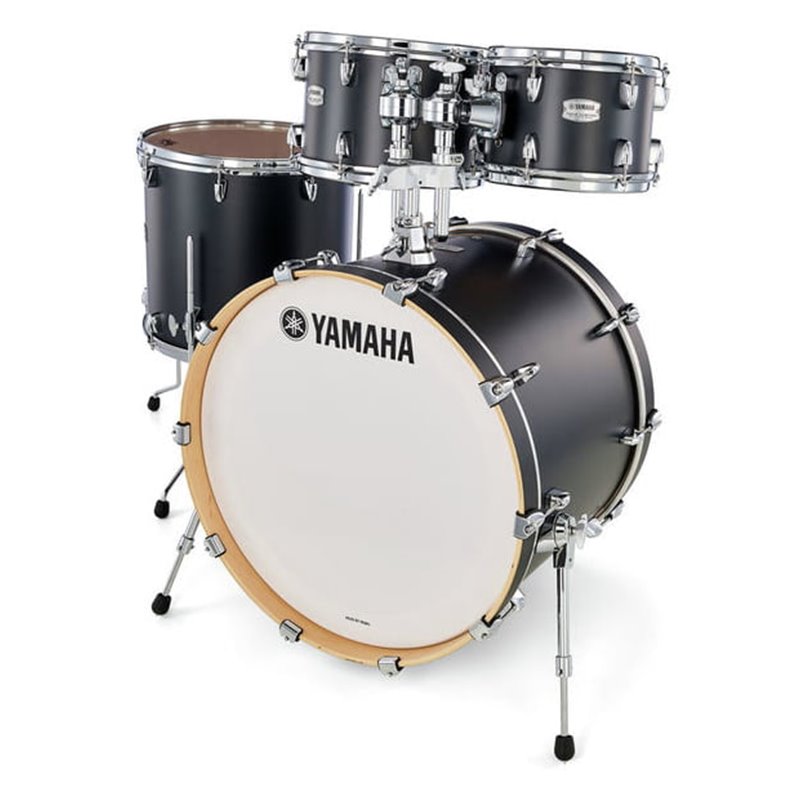 YAMAHA TMP2F4 TOUR CUSTOM STANDARD BATTERIA ACUSTICA BK BLACK PIATTI E RULLANTE NON COMPRESI  COLORE NERO LIQUIRIZIA