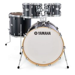 YAMAHA TMP2F4 TOUR CUSTOM STANDARD BATTERIA ACUSTICA BK BLACK PIATTI E RULLANTE NON COMPRESI  COLORE NERO LIQUIRIZIA