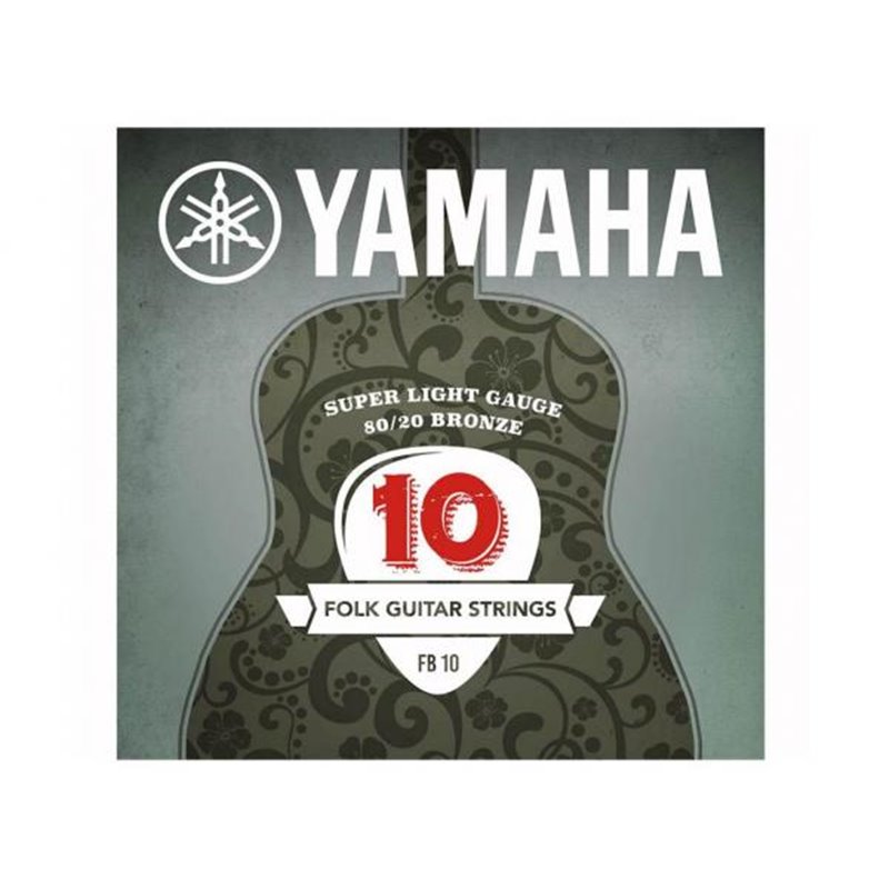 YAMAHA FB10 CORDIERA PER CHITARRA FOLK / ELETTROACUSTICA BRONZE WOUND - 010/047