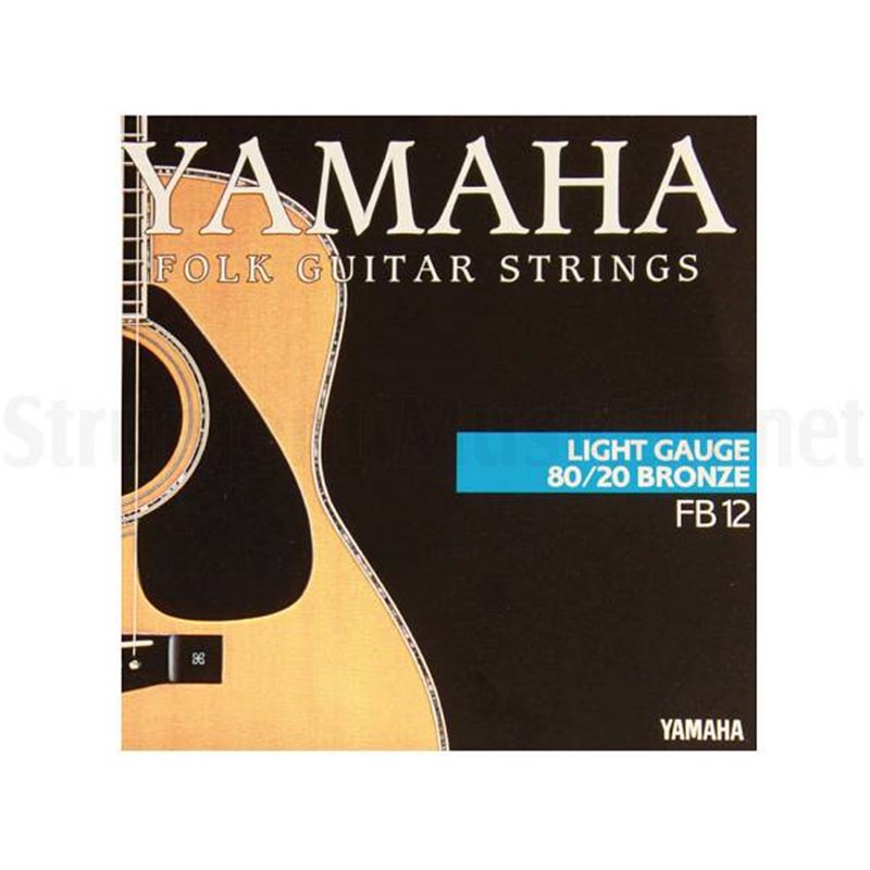 YAMAHA FB12 CORDIERA PER CHITARRA FOLK / ELETTROACUSTICA BRONZE WOUND - 012/053