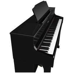 ROLAND HP605 PE  POLISHED BLACK PIANOFORTE DIGITALE VERTICALE 88 TASTI NERO LUCIDO