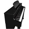 ROLAND HP605 PE  POLISHED BLACK PIANOFORTE DIGITALE VERTICALE 88 TASTI NERO LUCIDO