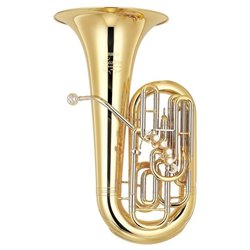 YAMAHA YBB-822 F GOLD TUBA IN F IN OTTONE GIALLO CHIAVE TUBA F DIAMETRO CAMPANA 446mm COLORE ORO