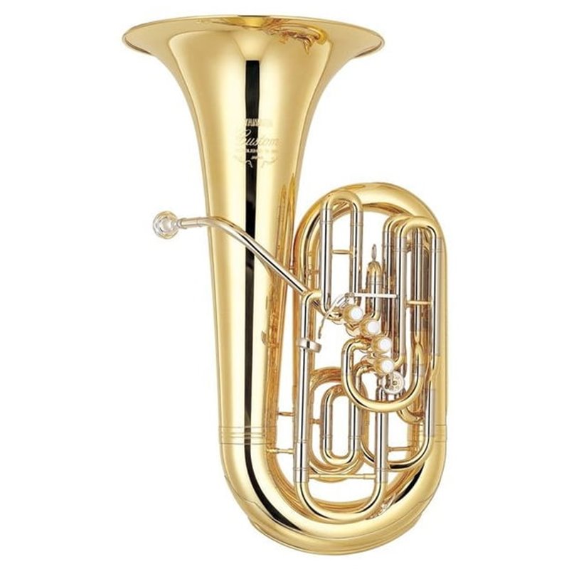 YAMAHA YBB-822 F GOLD TUBA IN F IN OTTONE GIALLO CHIAVE TUBA F DIAMETRO CAMPANA 446mm COLORE ORO