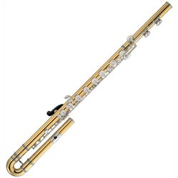 YAMAHA YFL-B441 II FLAUTO BASSO IN C FINITURA LACCATA TRASPARENTE DORATA
