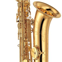 YAMAHA YBS-62E SASSOFONO BARITONO BASSO A ALTO F LACCATO D'ORO + CUSTODIA E BOCCHINO