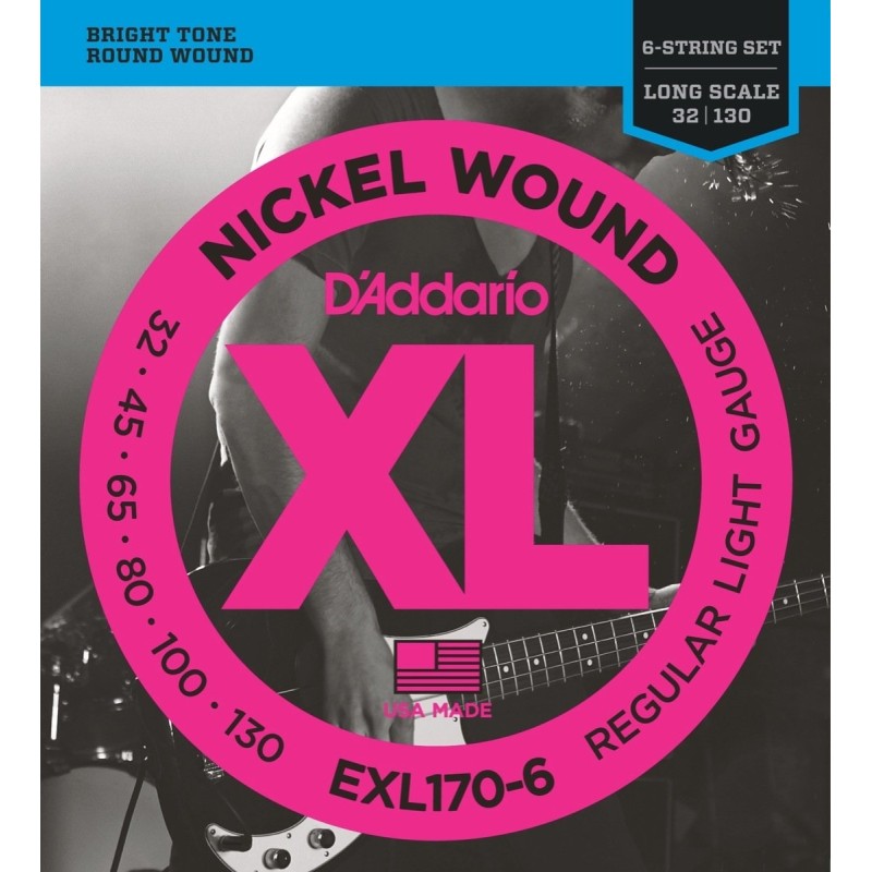 D' ADDARIO EXL170-6 BASSO 6 CORDE 32-130