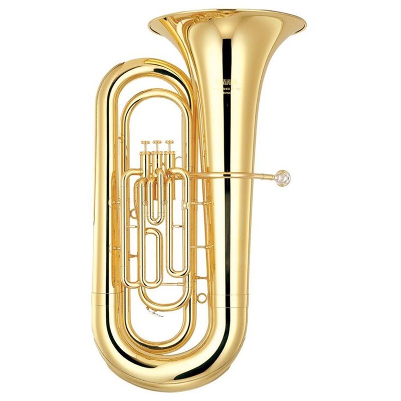 YAMAHA YBB- 201 B-TUBA PLACCATO ORO + CUSTODIA  E BOCCAGLIO