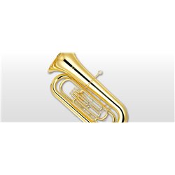 YAMAHA YBB- 201 B-TUBA PLACCATO ORO + CUSTODIA  E BOCCAGLIO