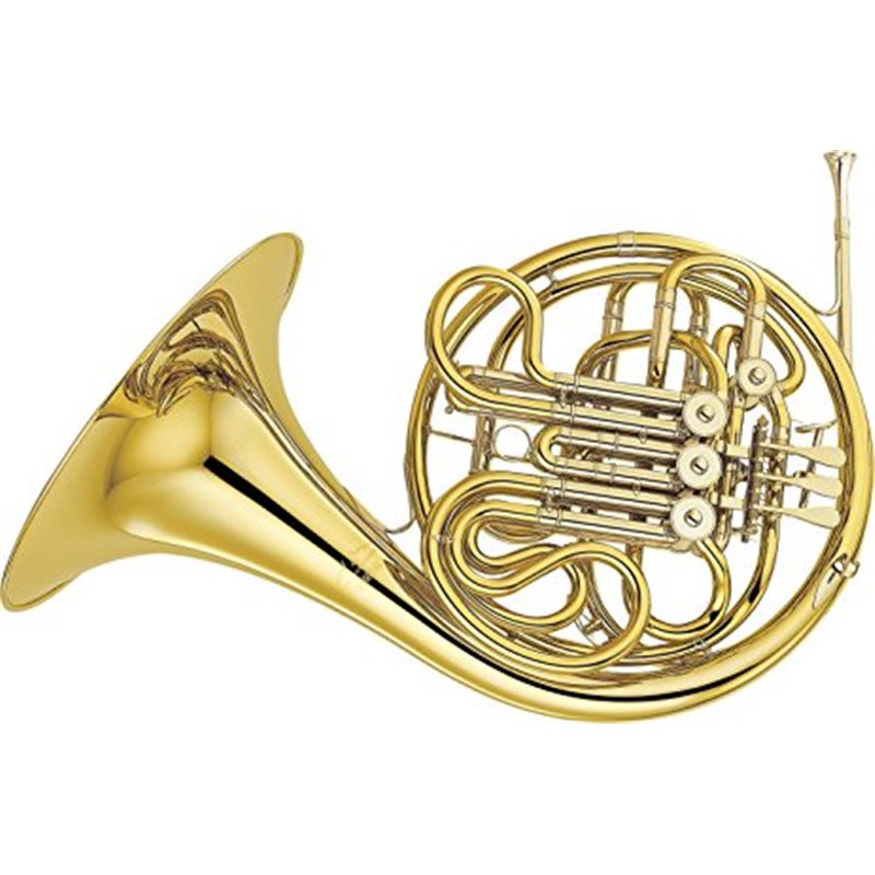 YAMAHA YHR-668 II CORNO FRANCESE DOPPIO F/Bb IN OTTONE GIALLO DORATO