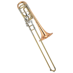 YAMAHA YBL-822G XENO BASS TROMBONE TONO Bb,F,D PLACCATO ORO IN OTTONE + ASTUCCIO E BOCCHINO