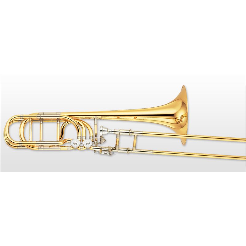 YAMAHA YBL-830G XENO BASS TROMBONE IN CHIAVE Bb, F, D , GB LACCATO IN OTTONE DORATO
