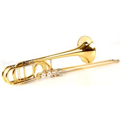YAMAHA YBL-830G XENO BASS TROMBONE IN CHIAVE Bb, F, D , GB LACCATO IN OTTONE DORATO