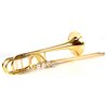 YAMAHA YBL-830G XENO BASS TROMBONE IN CHIAVE Bb, F, D , GB LACCATO IN OTTONE DORATO