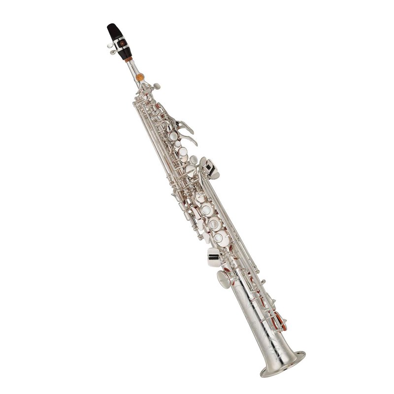 YAMAHA YSS-875 EXS SASSOFONO SOPRANO LACCATO IN ARGENTO + CUSTODIA E BOCCAGLIO