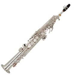 YAMAHA YSS-875 EXS SASSOFONO SOPRANO LACCATO IN ARGENTO + CUSTODIA E BOCCAGLIO