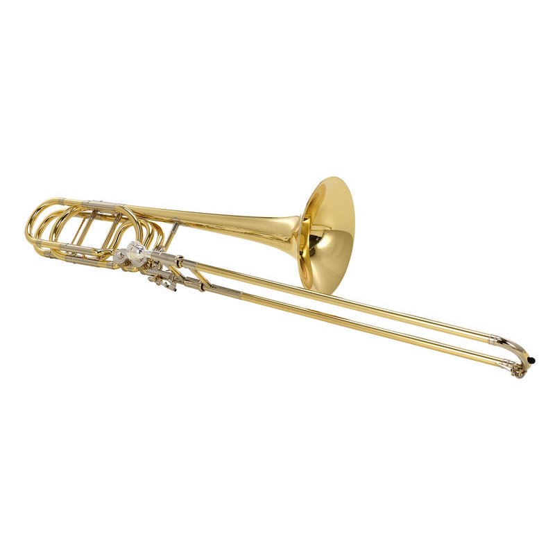 YAMAHA YBL-830 XENO BASS TROMBONE TONO Bb,F,D,Gb LACCATO ORO IN OTTONE + CUSTODIA E BOCCAGLIO