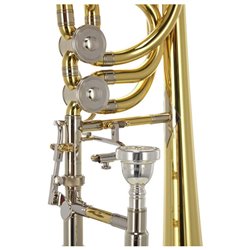YAMAHA YBL-830 XENO BASS TROMBONE TONO Bb,F,D,Gb LACCATO ORO IN OTTONE + CUSTODIA E BOCCAGLIO