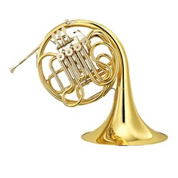 YAMAHA YHR-567GDB CORNO DOPPIO FRANCESE TONO CHIAVE F,Bb LACCATO ORO IN OTTONE + ASTUCCIO E BOCCAGLIO 32C4
