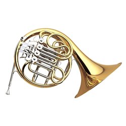 YAMAHA YHR-567GDB CORNO DOPPIO FRANCESE TONO CHIAVE F,Bb LACCATO ORO IN OTTONE + ASTUCCIO E BOCCAGLIO 32C4