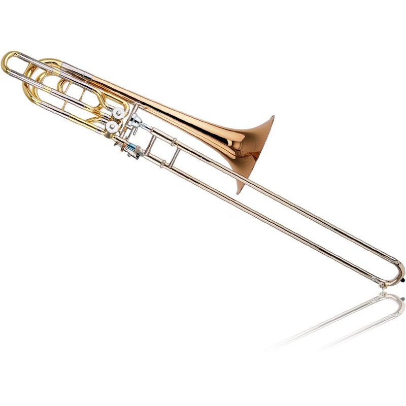 YAMAHA YBL-822GE BASS TROMBONE TONO Bb,F,Eb IN OTTONE + CUSTODIA E BOCCHINO