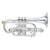 YAMAHA YCR-8335 02 CORNETTA IN SIB PLACCATO ARGENTO IN OTTONE GIALLO + CUSTODIA E BOCCAGLIO