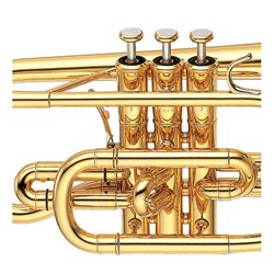 YAMAHA YCR-8335 G 02 CORNETTA IN SIB LACCATO TRASPARENTE IN OTTONE DORATO + BOCCAGLIO E CUSTODIA
