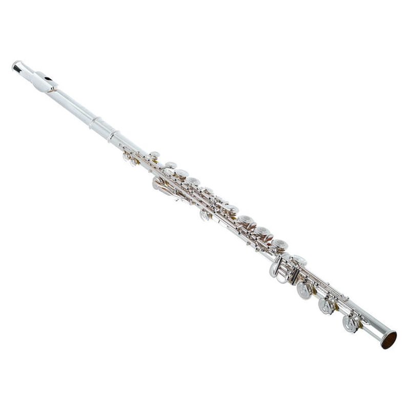 YAMAHA YFL-472H FLAUTO TRAVERSO TONO C CON PIEDE B CHIAVE AD ANELLO PLACCATO IN ARGENTO + CUSTODIA E ACCESSORI