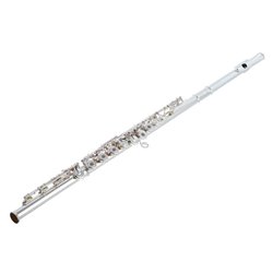YAMAHA YFL-472H FLAUTO TRAVERSO TONO C CON PIEDE B CHIAVE AD ANELLO PLACCATO IN ARGENTO + CUSTODIA E ACCESSORI